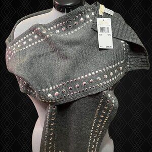 Michael Kors Embellished Stud Wrap Scarf